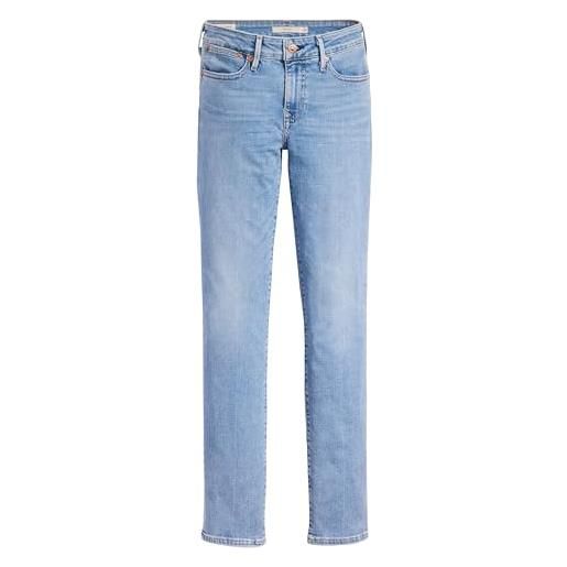 Levi's 712 slim, jeans, donna, blue wave mid, 26w / 30l