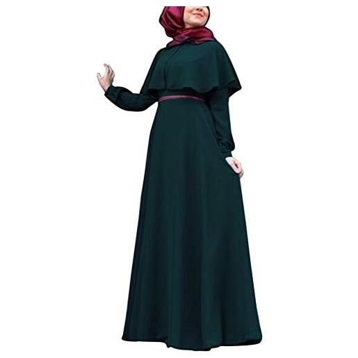 Daytwork donne abiti casual - vintage mantello a line dress sciolto orlare abiti maxi arabo saudita kaftan nozze robes lunghezza intera