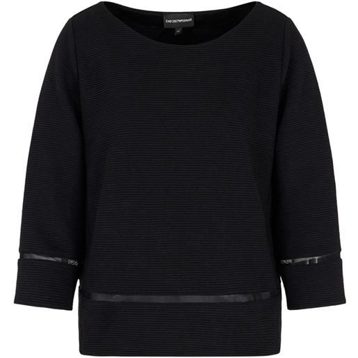 Emporio Armani maglione ottoman - nero