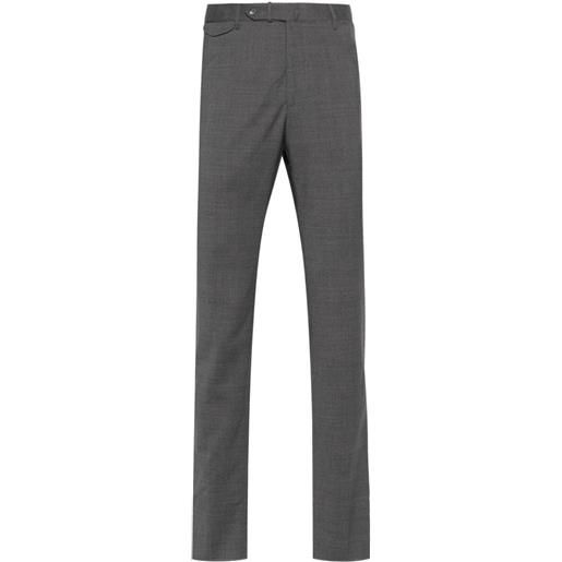 Tagliatore pantaloni sartoriali con pieghe - grigio