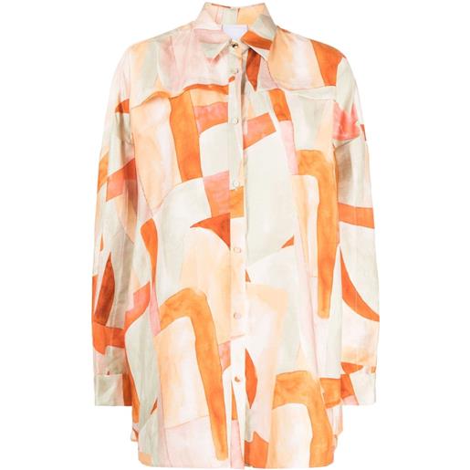 Acler camicia edmond con stampa - multicolore
