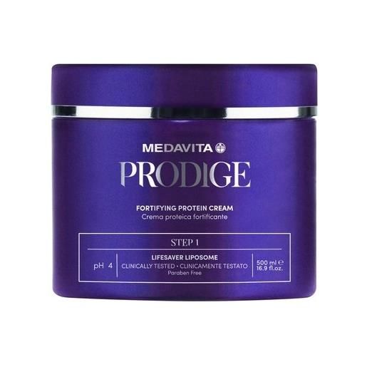 Medavita prodige fortifying protein cream step1 500ml - crema proteica fortificante capelli danneggiati