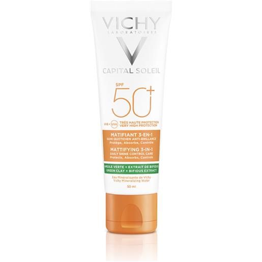 Vichy trattamento opacizzante 3 in 1 effetto mat - viso - protezione molto alta spf 50+ 50 ml