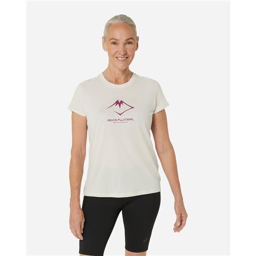 Asics fujitrail logo w - t-shirt running - donna