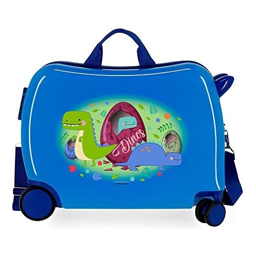 MOVOM happy time, valigia bambini, multicolore (dinos), 50 cm