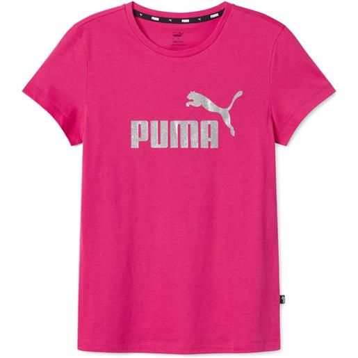 PUMA t-shirt puma essentials glitter logo tee donna