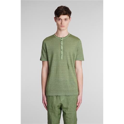 120% t-shirt in lino verde