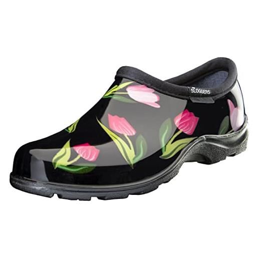 Sloggers, scarpa confortevole impermeabile donna, stampa floreale corallo, 40.5 eu