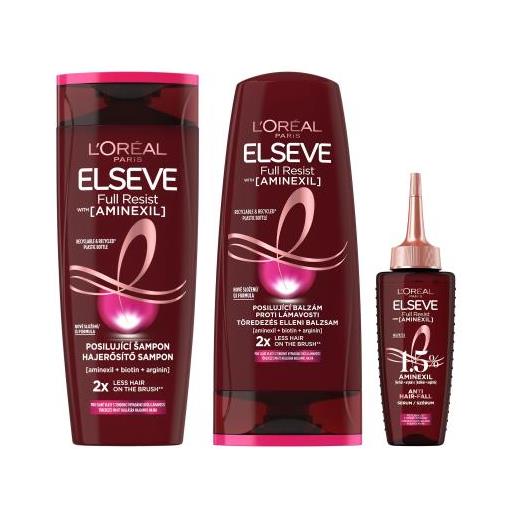 L'Oréal Paris elseve full resist aminexil strengthening shampoo cofanetti shampoo 400 ml + trattamenti per capelli 400 ml + sieri e trattamenti per capelli 102 ml per donna