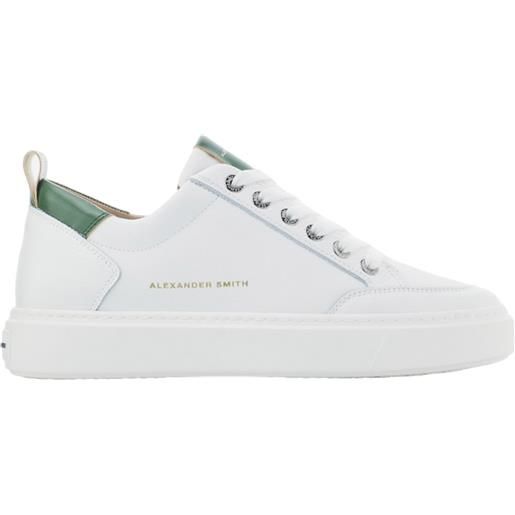 ALEXANDER SMITH sneakers bond white green - bdm3301wgn - bianco