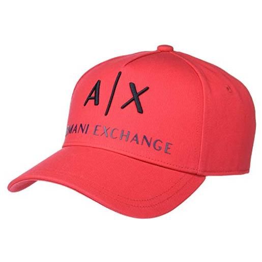 Armani Exchange corporate logo hat, berretto da baseball, 