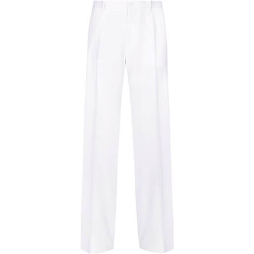 Dolce & Gabbana pantaloni stile sartoriali - bianco