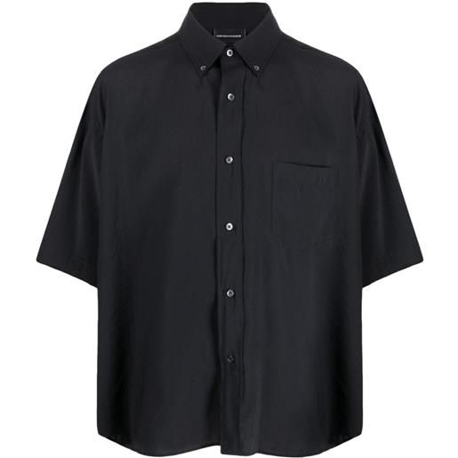 Emporio Armani camicia con taschino - nero