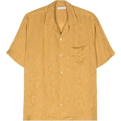 Cmmn Swdn camicia con effetto jacquard duncan - oro