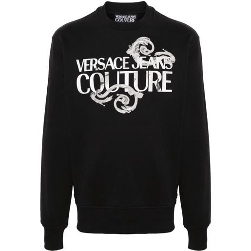 Versace Jeans Couture camicia watercolour couture - nero