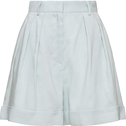 THE ANDAMANE rina high waist linen blend shorts