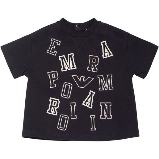 EMPORIO ARMANI t-shirt in jersey di cotone stampato