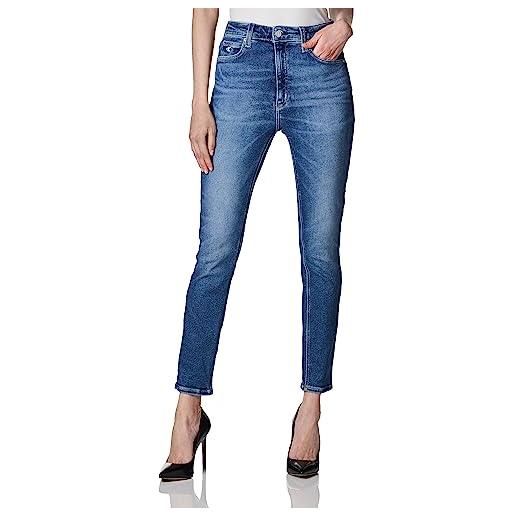 Calvin Klein Jeans high rise skinny ankle j20j219311 pantaloni, denim (denim medium), 24w donna