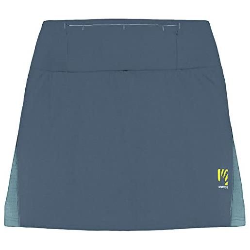 KARPOS 2500836-075 lavaredo run skirt pantaloncini donna vintage indigo/spring lake taglia s