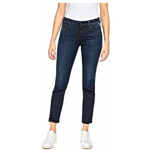 Replay faaby forever blue jeans, 007 blu scuro, 32w x 30l donna