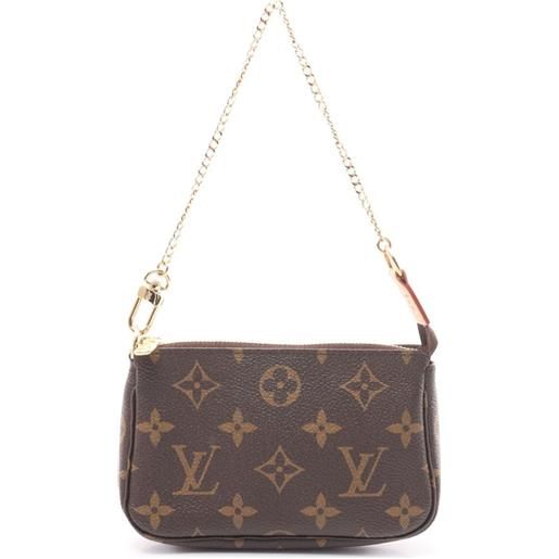 Louis Vuitton Pre-Owned - clutch pochette accessoires mini 2016 - donna - tela - taglia unica - marrone