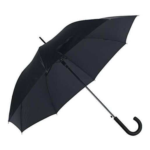 Samsonite rain pro - stick umbrella auto open ombrello classico, 87 centimeters, nero (black)
