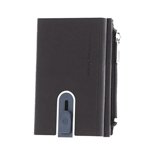 PIQUADRO b2 compact wallet testa di moro