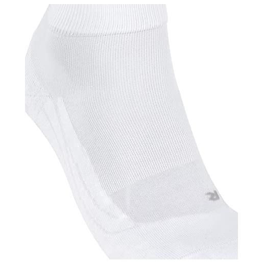 Falke go2 short m sso cotone filo funzionale antivesciche 1 paio, calzini da golf uomo, bianco (white 2000), 44-45