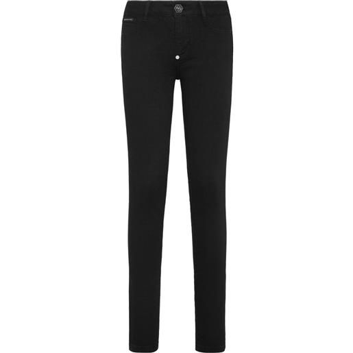 Philipp Plein jeans skinny a vita media - nero