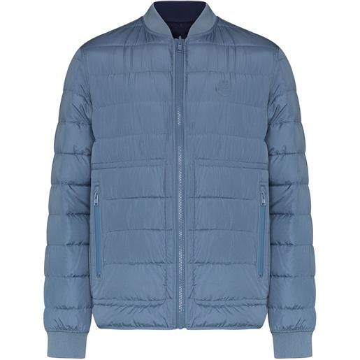 Kenzo giacca trapuntata con zip - blu
