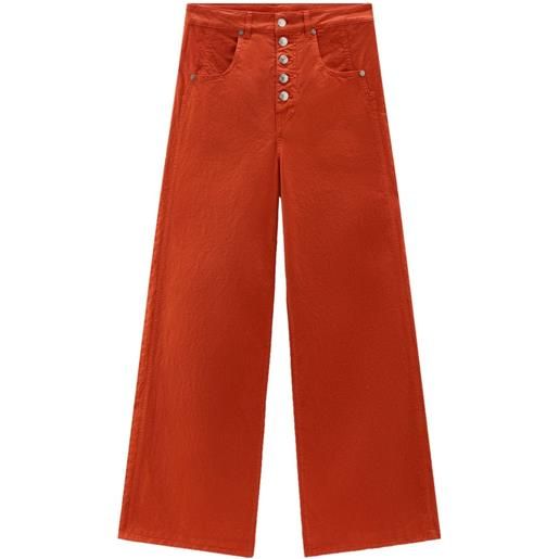 Woolrich pantaloni a gamba ampia - arancione