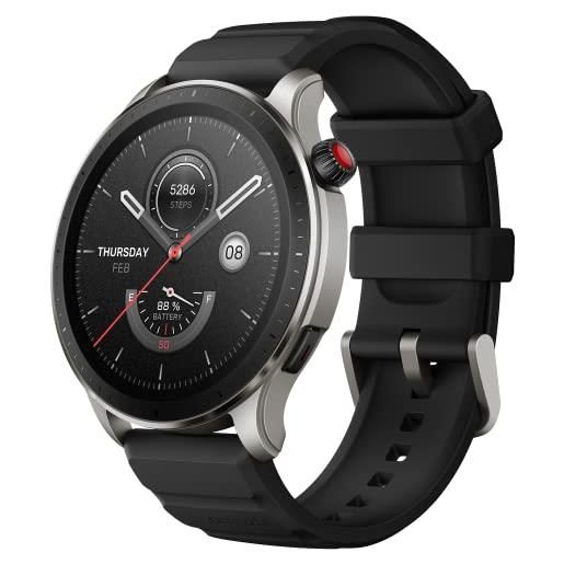 Amazfit gtr 4 smartwatch orologio intelligente, amoled da 1,43, dual band gps, 150 modalità sportive, riproduzione di musica, telefonate bluetooth, cardiofrequenzimetro, alexa integrato, spo2