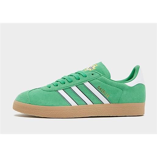 Adidas gazelle shoes, vivid green / collegiate green / gum