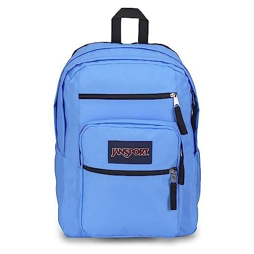 Jan. Sport big student, zaino grande, 51 l, 43 x 33 x 25 cm, 15in laptop compartment, blue neon