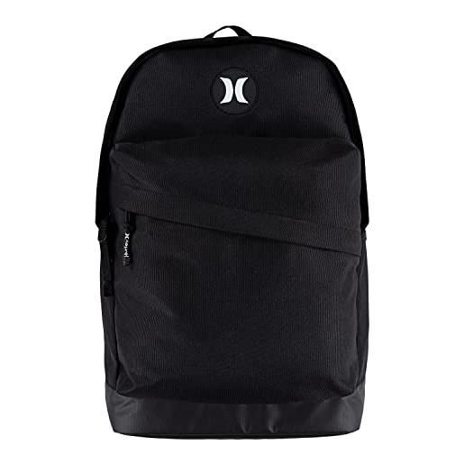 Hurley groundswell backpack, zaino unisex adulto, nero, taglia unica