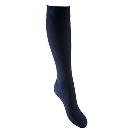 Ofa 365 calze di sostegno al ginocchio, calze da viaggio da donna/uomo, taglia 36-38, blu marino, blu marino