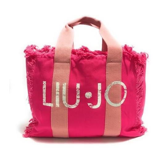 Liu Jo Jeans borsa donna liu-jo shopping log stampato deep pink bs24lj115 va4203 t0300 grande