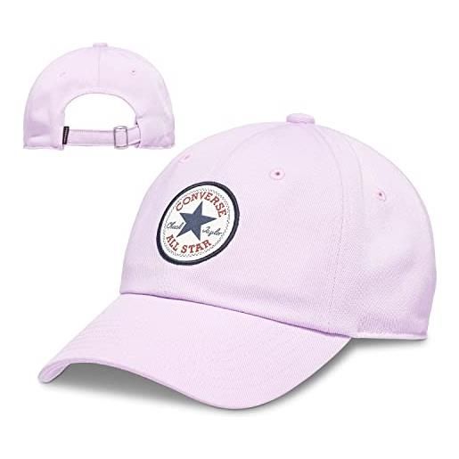 Converse chuck taylor punta off poliestere riciclato strapback regolabile berretto da baseball cappello/cappello in ametista pallido