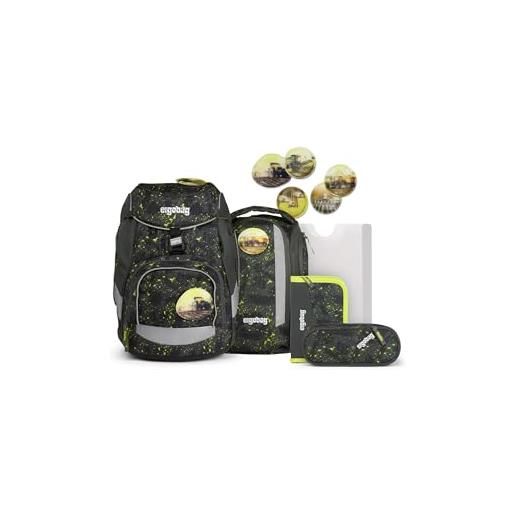 Ergobag pack schulrucksack-set mähdreschbär, zaino unisex-adult, verde, one size