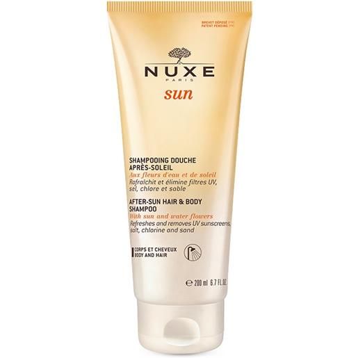Nuxe sun linea solare shampoo doccia doposole idratante viso corpo capelli 200ml