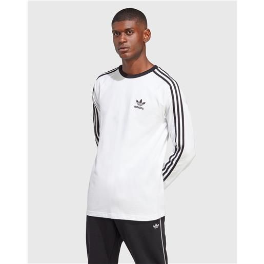 Adidas Originals maglia a maniche lunghe adicolor classics 3-stripes bianco uomo