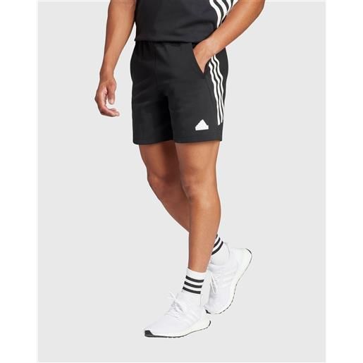 Adidas short future icons 3-stripes nero uomo