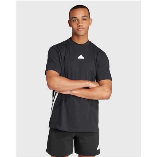Adidas t-shirt 3-stripes tech nero uomo