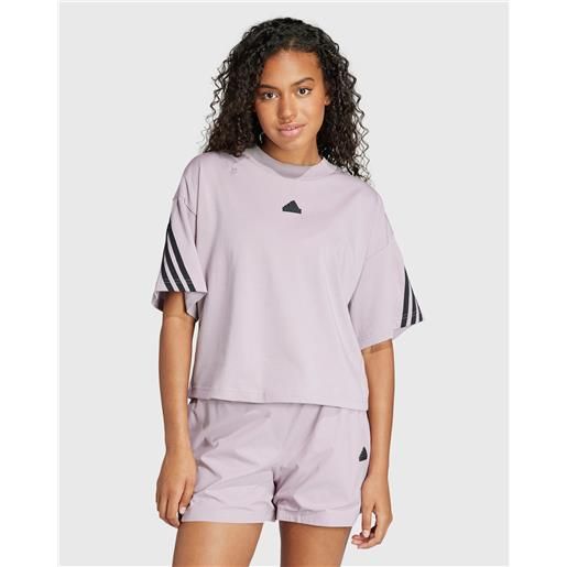 Adidas t-shirt future icons 3-stripes rosa donna