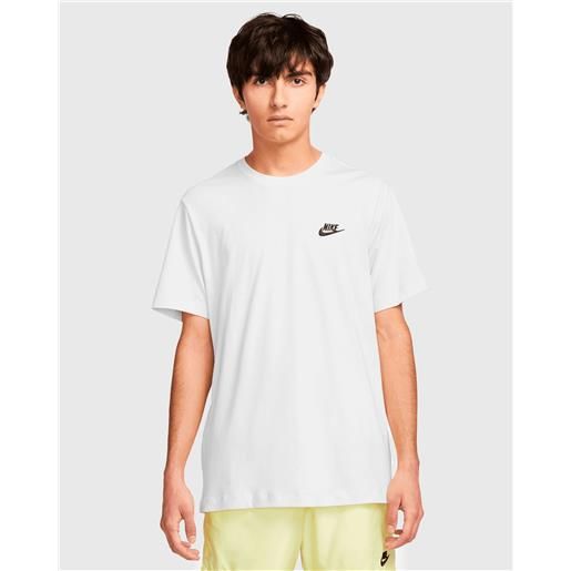 Nike t-shirt sportswear club bianco uomo