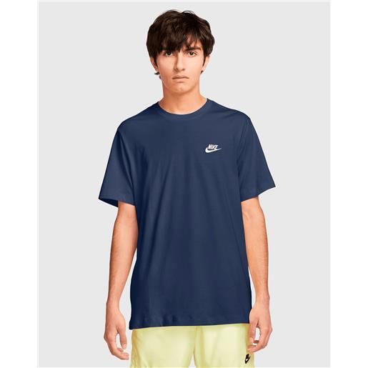 Nike t-shirt sportswear club blu uomo