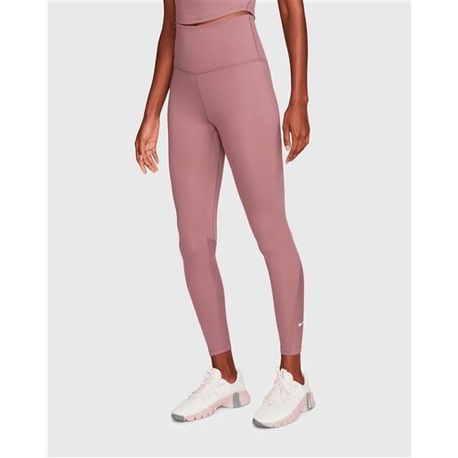 Nike one leggings a vita alta 7/8 dri-fit rosa donna