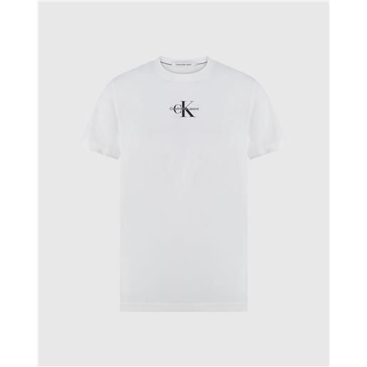 Calvin Klein t-shirt monologo regular bianco uomo