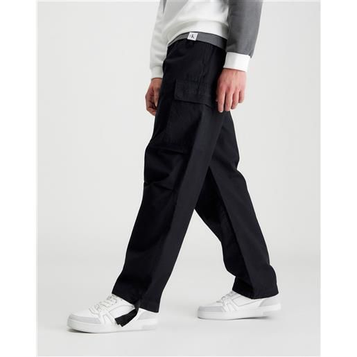 Calvin Klein pantaloni cargo essential nero uomo