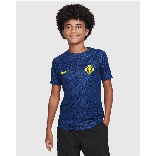 Nike t-shirt inter dri-fit academy pro blu bambino
